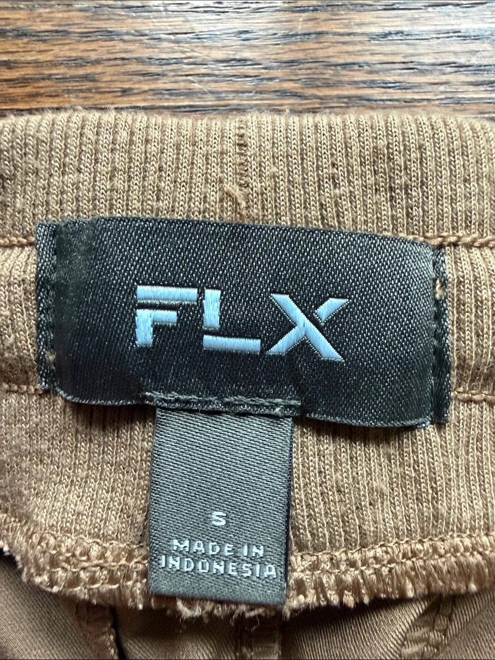 FLX Men's Small Brown Taupe Jogger Sweatpants - Everyday Comfort